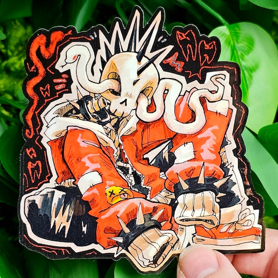 Punk Skeleton Sticker