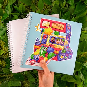 Cámara instantánea de payaso, libro grande de pegatinas cuadradas reutilizables