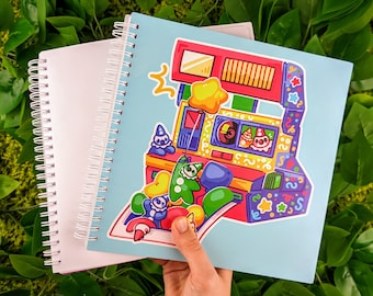 Clown Instant Camera Large Reusable Square Sticker Book