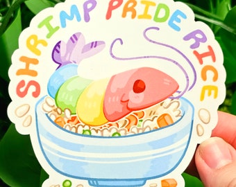 Shrimp Pride Rice Sticker