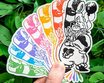Sad Clown Stamp Stickers