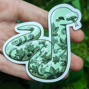 Color Tattoo Snake Waterproof Stickers Vines