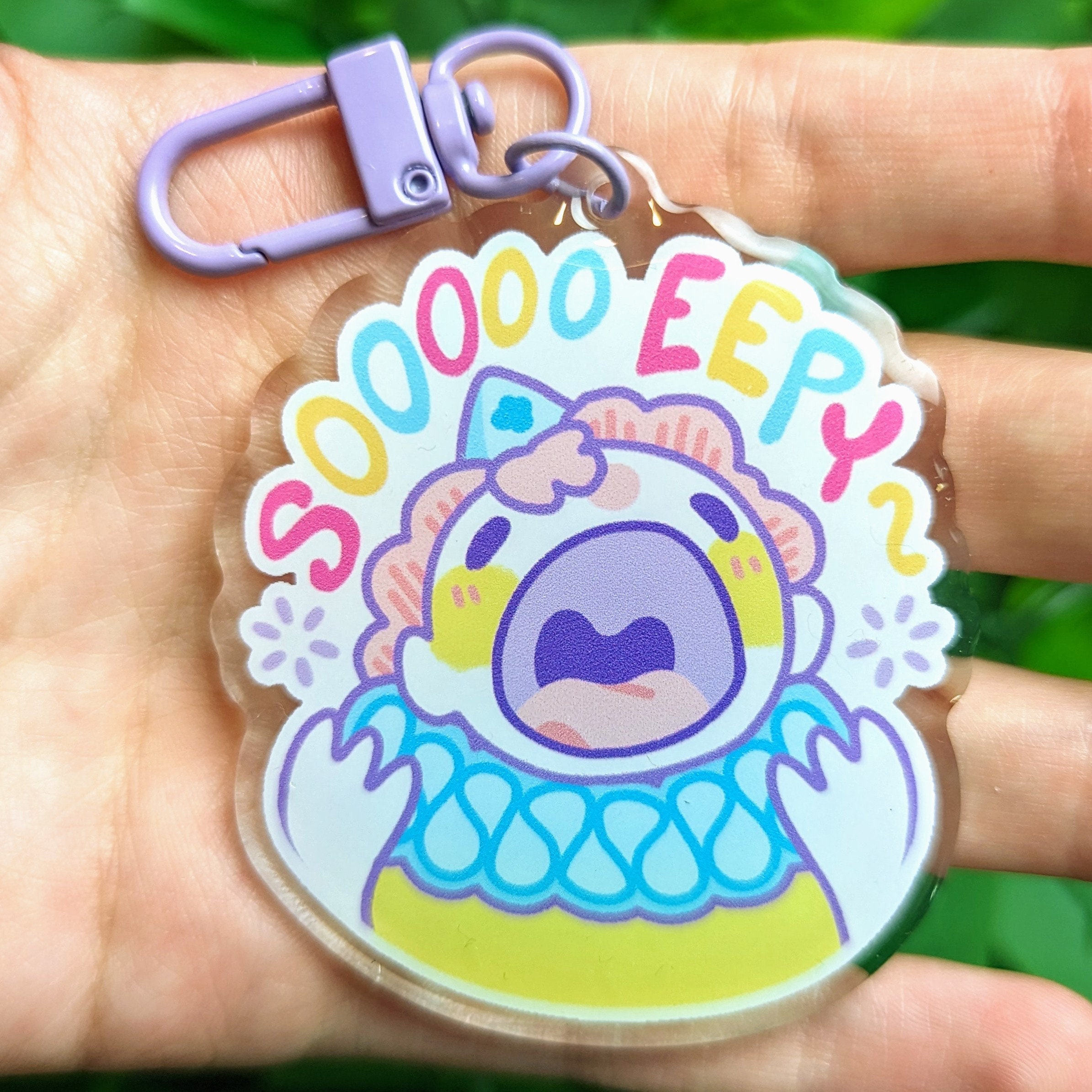 Clown Acrylic Keychain, Clowncore Aesthetic, Clown Charm, Circus Keychain,  Cute Keychain for Keys, Colorful Accessories, Quirky Gifts