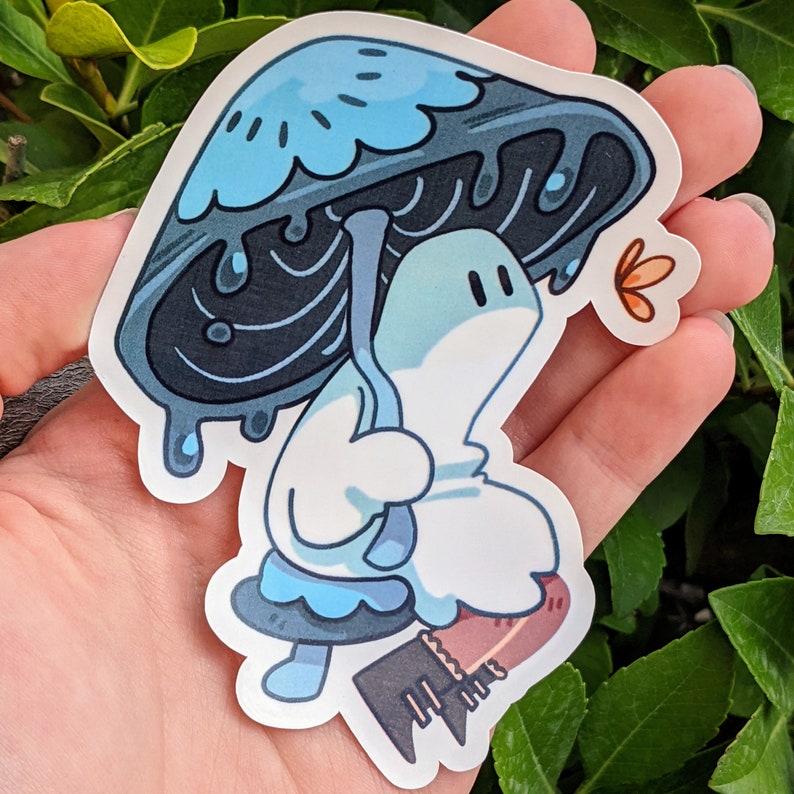 Cute Mushroom Ghost Waterproof Sticker Set V6 image 4