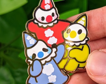 Cute Clowns Enamel Pin