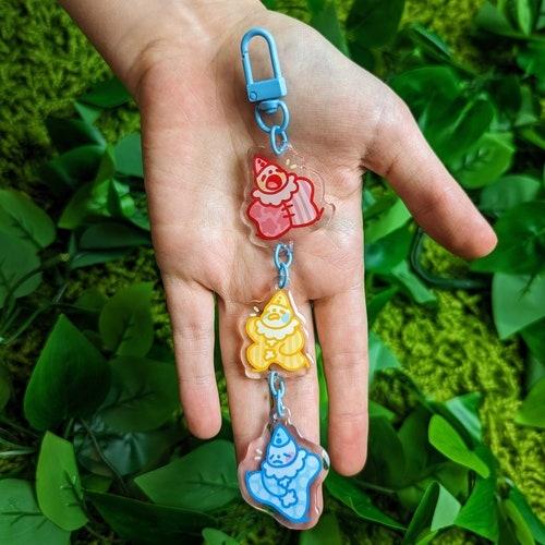 Cute Lil Clown Dangling Keychain! - Etsy