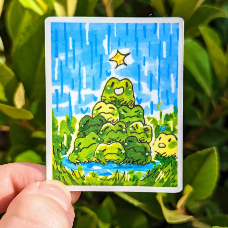 Tiny Frog Art Waterproof Sticker Set V2! - Etsy