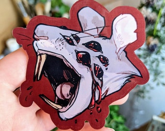 Bloody Rat Spider aRATnid Waterproof Sticker!