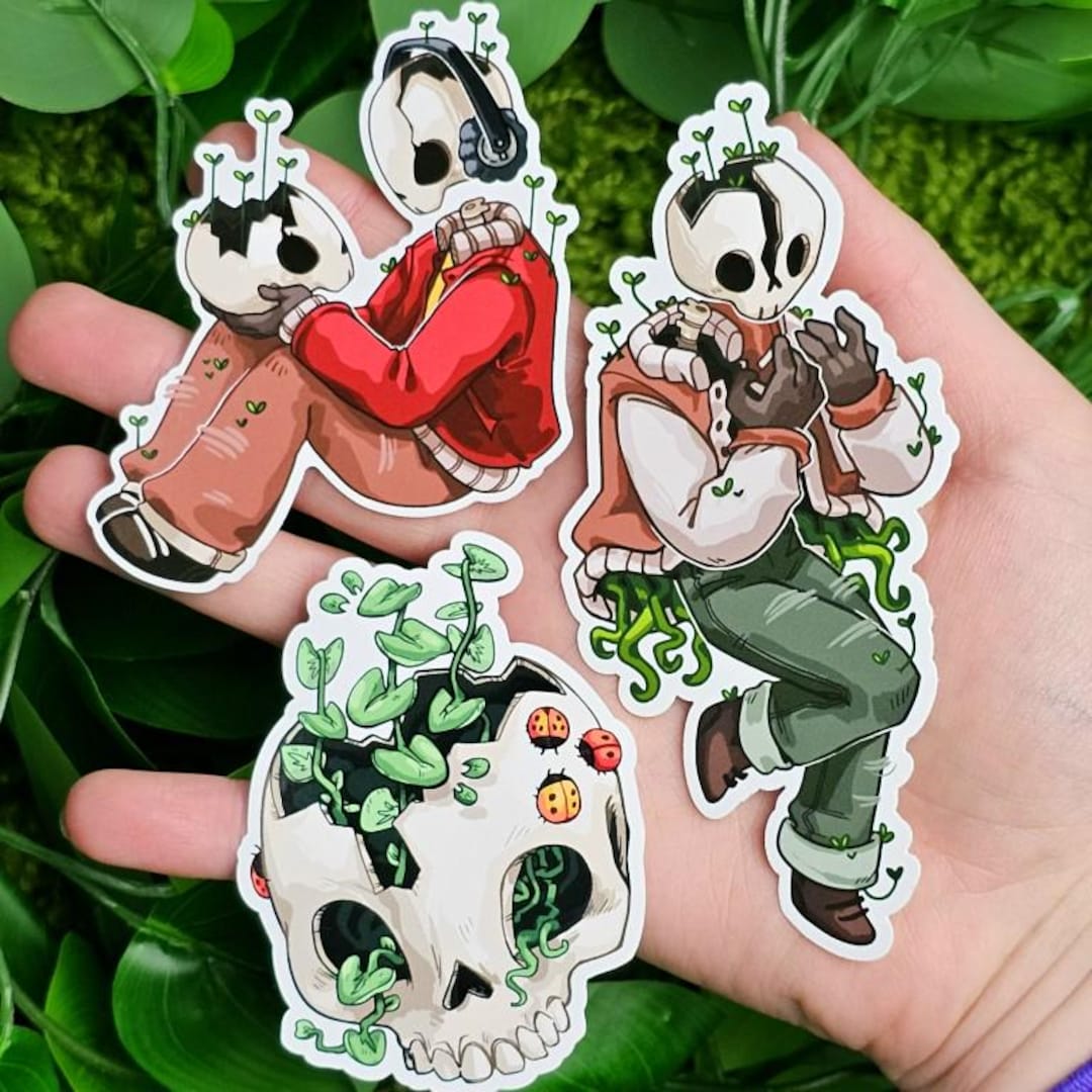 Plant Skeleton Stickers! - Etsy
