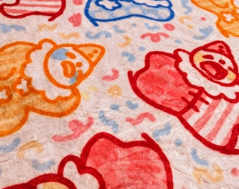 Cute Lil Clowns Throw Blanket UK