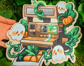 Alfombrilla de ratón de neopreno con cámara instantánea Pumpkin & Ghosts de 10 pulgadas