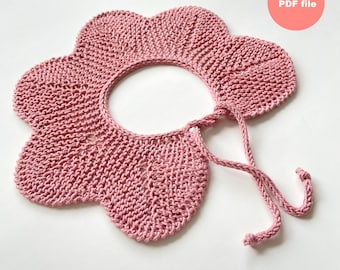 PATTERN knitting - Gamma collar for baby, child girl, dress vintage collar