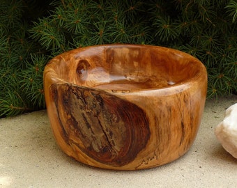 Rustic Turned Spalted Maple Bowl