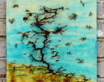 Electric Fractal Art - Lichtenberg art