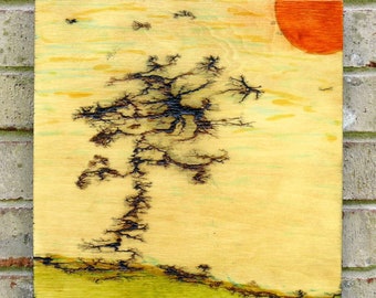 Joshua tree Art - Lichtenberg art