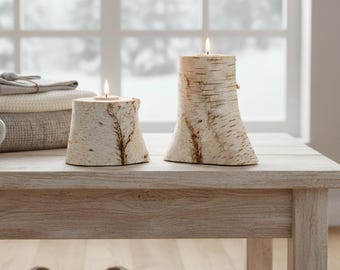 Candle holder set - Hi/lo pillars