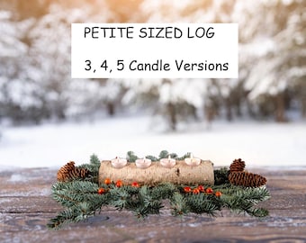 Petite Birch Yule Log Candle holder