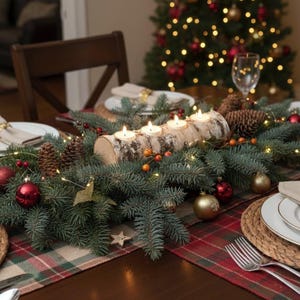 White Birch Yule Log Candleholder