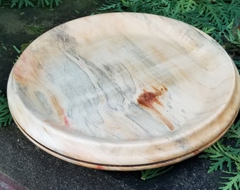 Turned Box Elder Plate