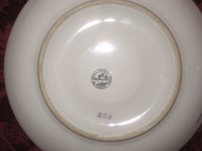 Kerala Ceramics Yellow and Gold Tea Set, Kundara, India Etsy