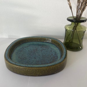 PALSHUS Dish Denmark - Larger Oval Ceramic Dish / Tray. Vintage from the 1960s.