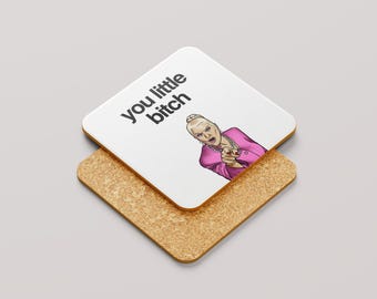 Funny Coaster Set, Humorous Drink Coasters, Gift for Friends, Perfect for Housewarming, Kitchen Decor, Funny Quote, Party Essentials