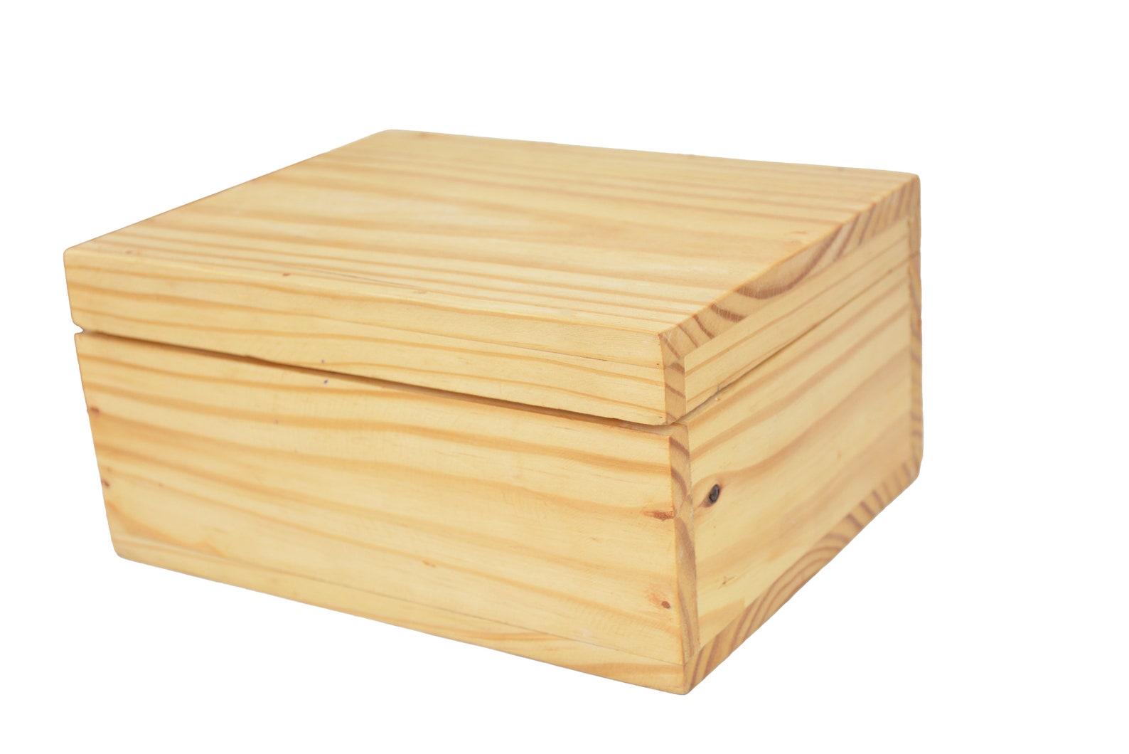 Large Rectangular Wooden Box Unfinished Pine Wooden Box Large Etsy