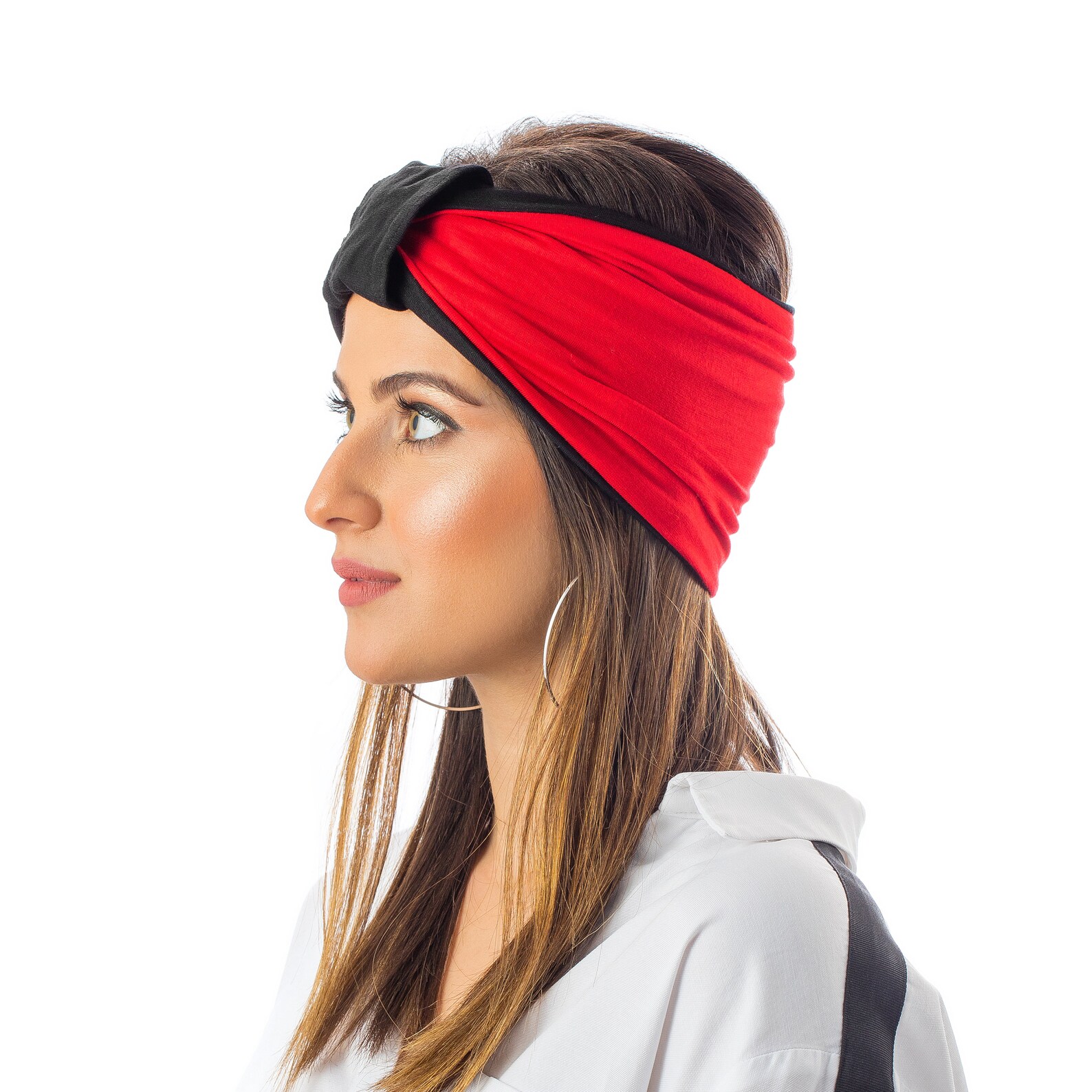 Unique Headband Women Black Headband Red Headband Bandana Etsy