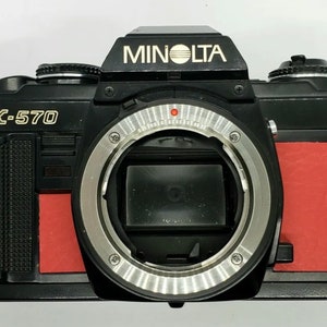 Capa de couro sintético de substituição para várias câmeras Minolta - XG-1, X-700 XD-11