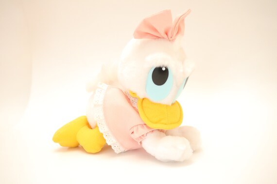 Vintage RARE Disney Duck Plush with Pink Bow and Yellow Beak Vintage RARE Disney Duck Plush with Pink Bow and Yellow Beak  main image 2