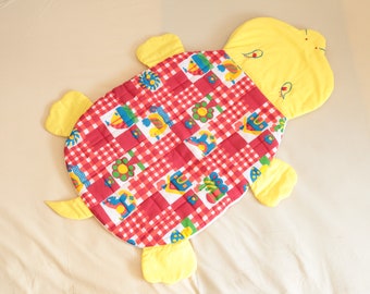 Vintage 70s turtle baby sleeping bag with zipper / Size 0-18M