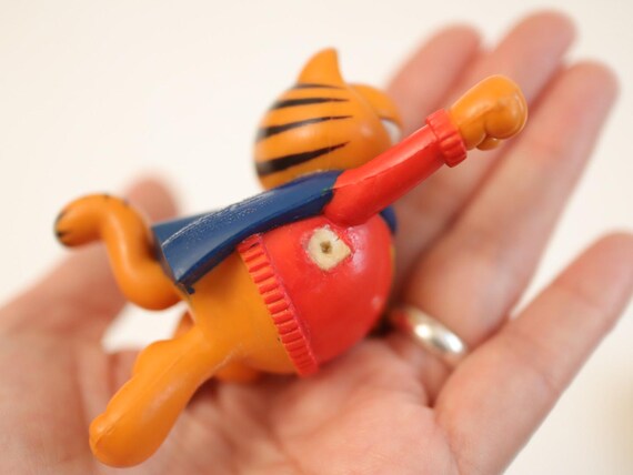 Vintage 80-90s Garfield PVC Figures Toy / Superman, Christmas / Keychains Option is Available! View 6