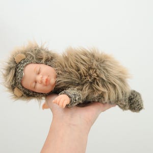 Anne Geddes Sleeping Baby Hedgehog Plush Doll / 8.5 inch