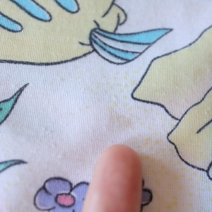 Vintage "The Little Mermaid" Twin Flat Sheet + Fitted Bed Sheet + 1 Pillowcase Set / Bedding kids Disney room 90s image 5