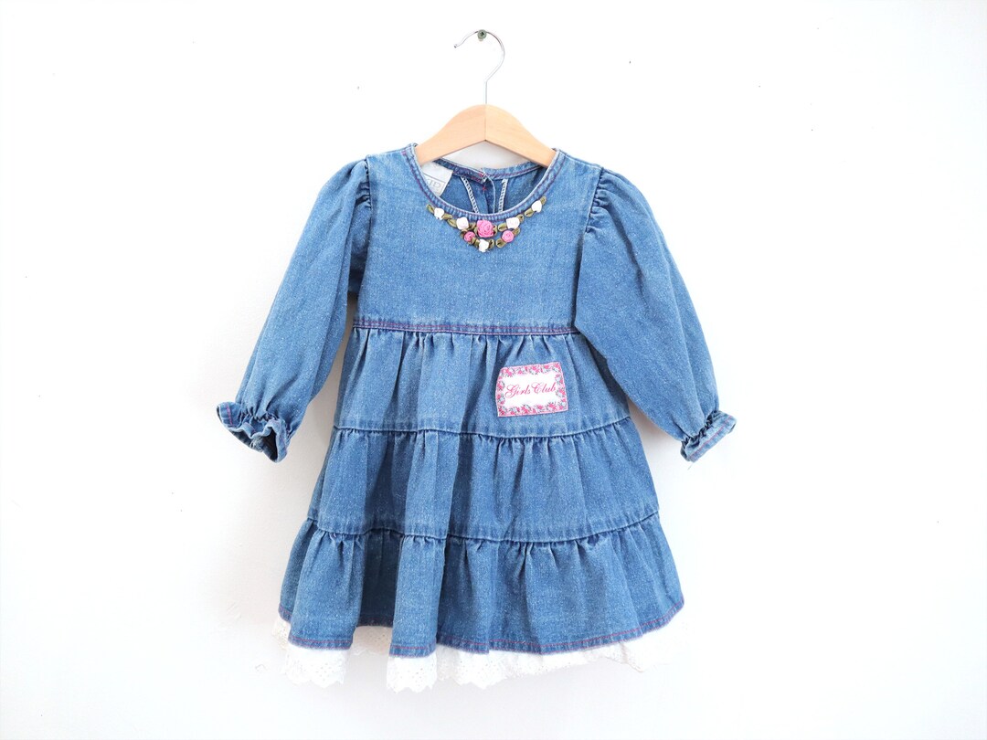 KIDS A-LINE FRILL DRESS 12-14 A NIGHT IN THE 90S main image 1