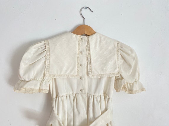 Vintage Laura Ashley Mother & Child kids white dr… - image 4