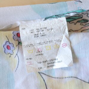 Vintage "The Little Mermaid" Twin Flat Sheet + Fitted Bed Sheet + 1 Pillowcase Set / Bedding kids Disney room 90s image 6