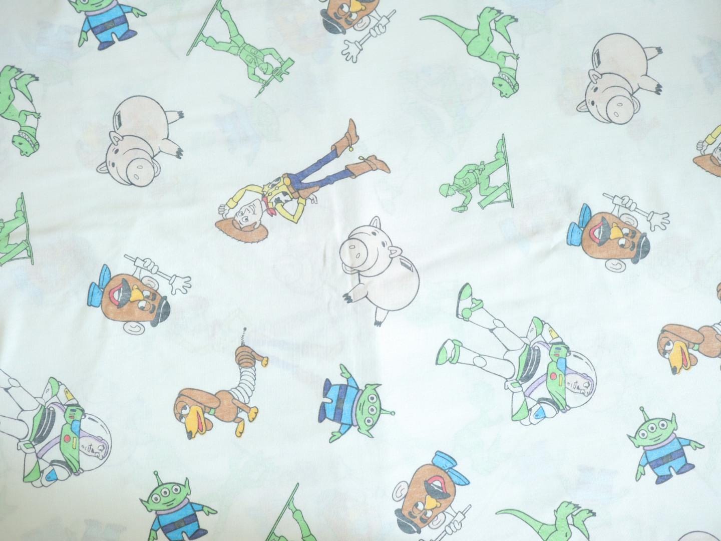 Vintage 90s Disney Toy Story Flat Sheet (twin/double, Color Fading