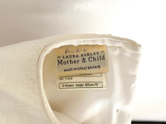 Vintage Laura Ashley Mother & Child kids white dr… - image 10