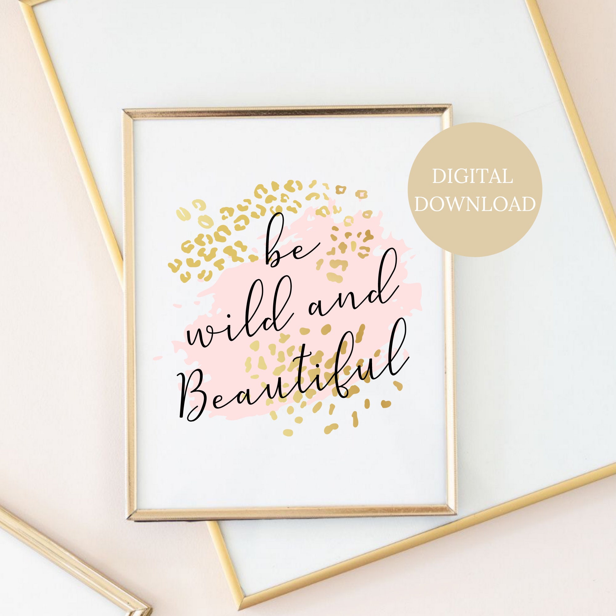 Printable Wall Quote Girly Poster Wall Art Quote Bedroom Etsy