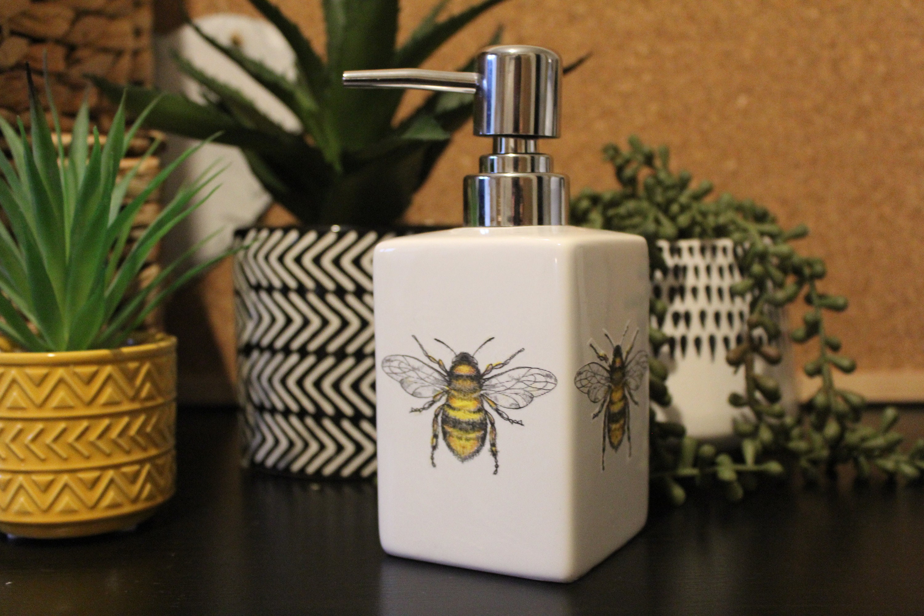 Bumble Bee Design Soap Dispenser Large Design Etsy