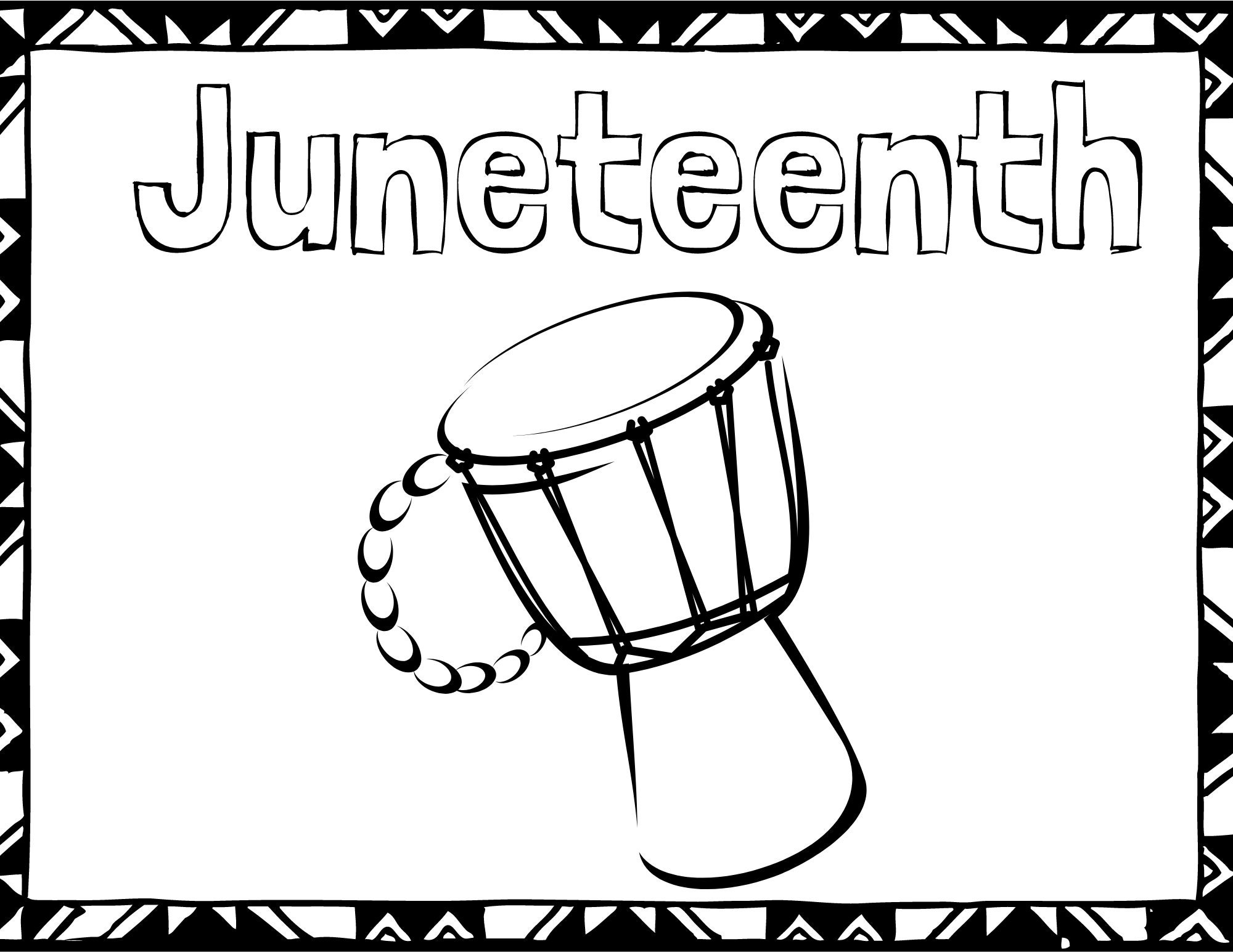 Printable Juneteenth Coloring Page set | Etsy