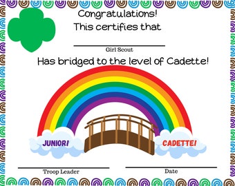 Cadette Bridging Certificate