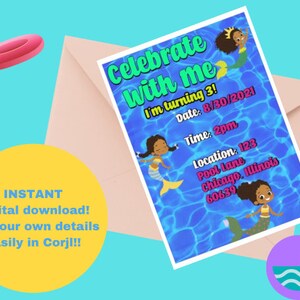 Mermaid Bash Digital Invitation