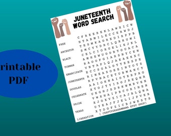 Juneteenth Word Search
