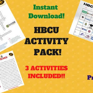 Printable HBCU Activity Pack