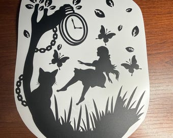Alice falling into wonderland - Vinyl Sticker/Decal