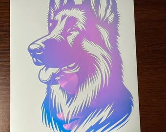 German Shepherd - Vinyl Sticker/Decal