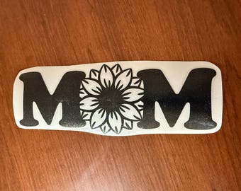 Mom with Flower - Vinyl Sticker/Decal