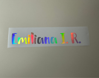 Custom Name Decals